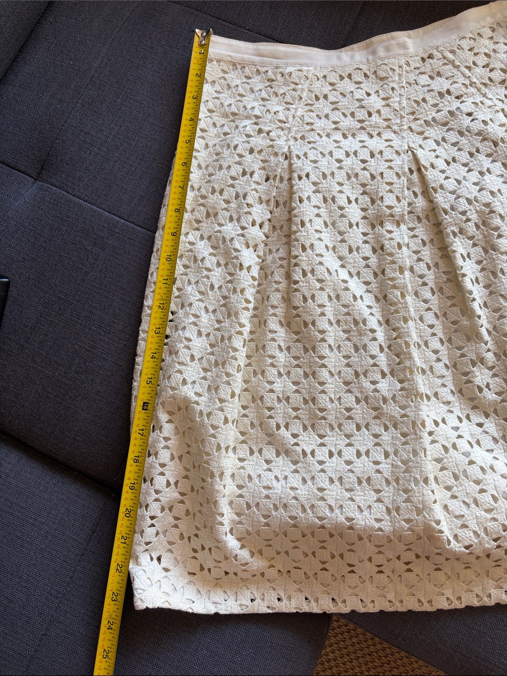 Tory Burch cotton lace eyelet skirt - Picture 9 of 10